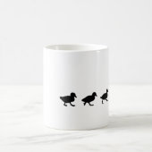 Moeder Duck en Ducklings in Silhouette Magische Mok (Center)