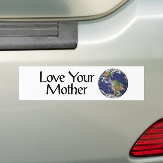 Moeder Earth Bumpersticker (Op auto)
