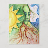 Moeder Earth Gaia Goddess Feestdagenkaart (Voorkant)