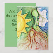 Moeder Earth Gaia Goddess Kaart (Voorkant / Achterkant)