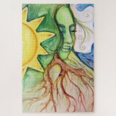 Moeder Earth Gaia Goddess Legpuzzel (Verticaal)