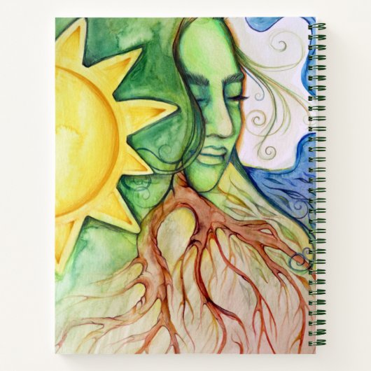 Moeder Earth Gaia Goddess Notitieboek (Achterkant)