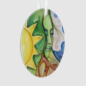 Moeder Earth Gaia Goddess Ornament (voorkant)