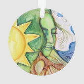 Moeder Earth Gaia Goddess Ornament (achterkant)