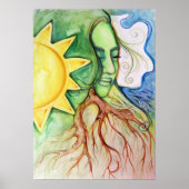 Moeder Earth Gaia Goddess Poster (Voorkant)