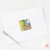 Moeder Earth Gaia Goddess Vierkante Sticker (Envelop)