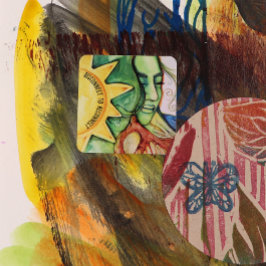 Moeder Earth Gaia Goddess Vierkante Sticker