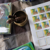 Moeder Earth Gaia Goddess Vierkante Sticker