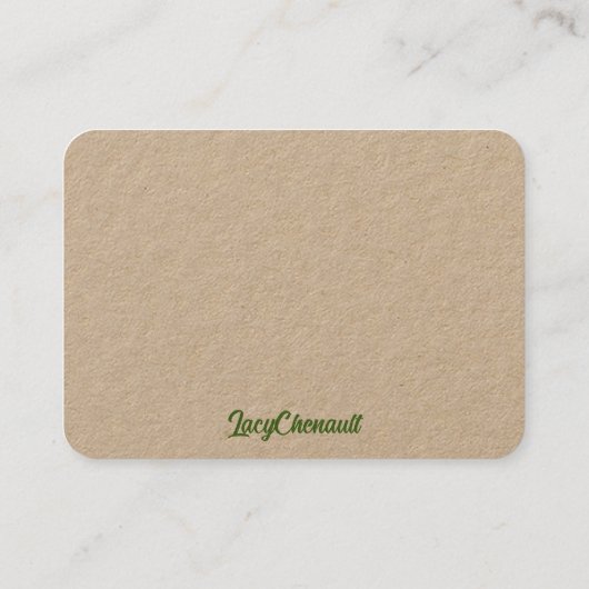 Moeder Earth Gaia Goddess Visitekaartje (Achterkant)