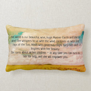 Moeder Earth Lumbar Cotton Sierkussen Kussen