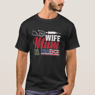 Moeder Echtgenote VA Verpleegster T-shirt