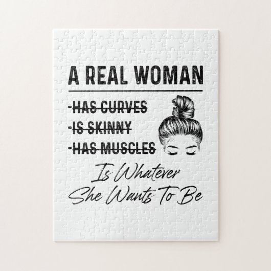 Moeder een echte vrouwendag legpuzzel (Verticaal)