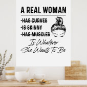 Moeder een echte vrouwendag poster (Keuken)