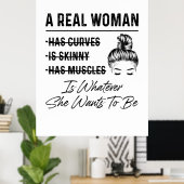 Moeder een echte vrouwendag poster (Thuiskantoor)