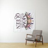 Moeder een titel net boven koningin wandkleed (In Situ (horizontaal))