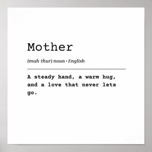Moeder – een vaste hand poster