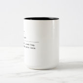 Moeder – een vaste hand tweekleurige koffiemok (Center)