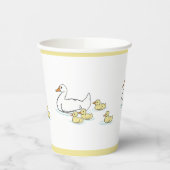 Moeder eend en eendjes Baby shower Papieren beker (Links)