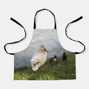Moeder Eend Met Eendjes, Kids Full Print Schort