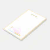 Moeder eend zwemt met haar familie  post-it® notes (Schuin)