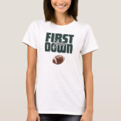 Moeder eerste jaar football ontwerp t-shirt (Voorkant)