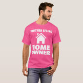 Moeder Effing Huiseigenaar makelaar grappig T-shirt (Voorkant volledig)