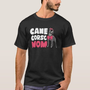Moeder Eigenaar Cane Corso Vrouw Zonnebril Knoop T-shirt