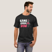 Moeder Eigenaar Cane Corso Vrouw Zonnebril Knoop T-shirt (Voorkant volledig)