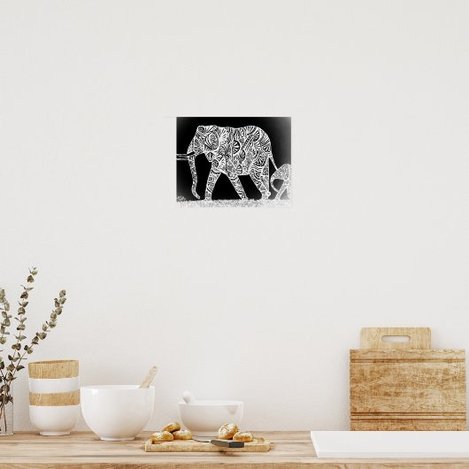 Moeder Elephant Poster (Keuken)