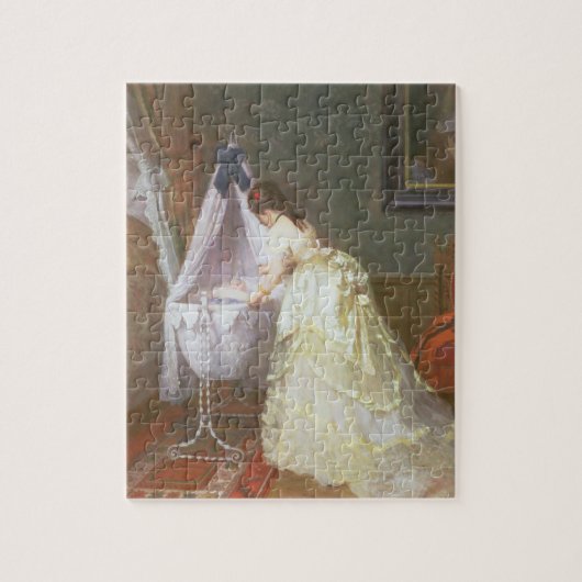 Moeder en Baby, 1869 (olie op het paneel) Legpuzzel (Verticaal)