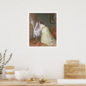 Moeder en Baby, 1869 (olie op het paneel) Poster (Keuken)