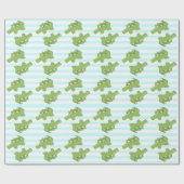 Moeder en Baby Alligator Douchecadeau Inpakpapier (Vlak)
