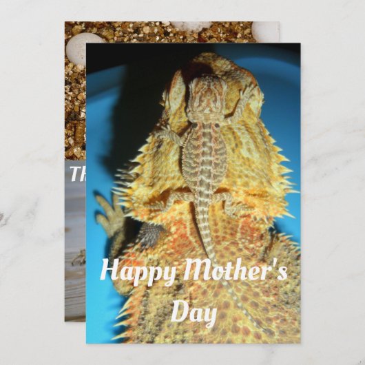 Moeder en Baby baardagaam Feestdagenkaart (Voorkant / Achterkant)