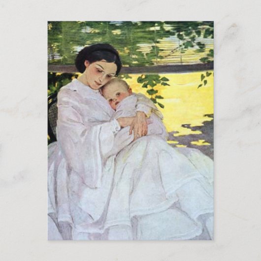 Moeder en Baby Briefkaart (Voorkant)