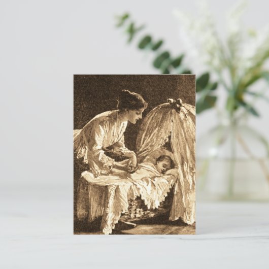  moeder en Baby Briefkaart (Staand voorkant)