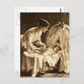 moeder en Baby Briefkaart (Voorkant / Achterkant)