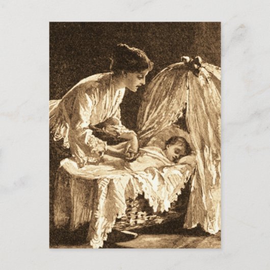 moeder en Baby Briefkaart (Voorkant)