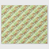 Moeder en Baby Capybara Cadeaupapier (Vlak)