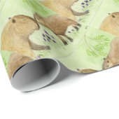 Moeder en Baby Capybara Cadeaupapier (Rol Hoek)