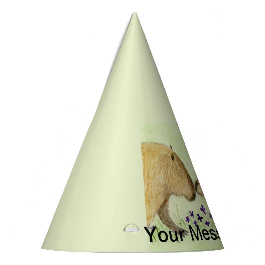 Moeder en Baby Capybara Feesthoedjes (Links)