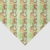 Moeder en Baby Capybara Tissuepapier (Detail)