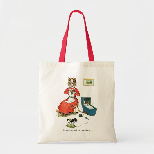 Moeder en Baby Cat, Louis Wain Tote Bag (Voorkant)