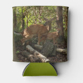 Moeder en Baby Deer in het natuurpark Shenandoah Blikjeskoeler (Voorkant)