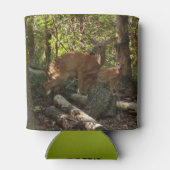 Moeder en Baby Deer in het natuurpark Shenandoah Blikjeskoeler (Achterkant)