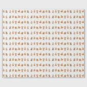 Moeder en Baby Dieren Cadeaupapier (Vlak)