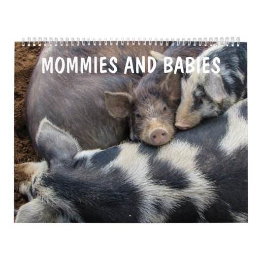 Moeder en Baby Dieren Kalender (Hoes)