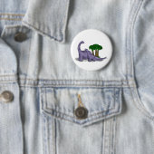 Moeder en Baby Dinosaur Ronde Button 5,7 Cm (In situ)