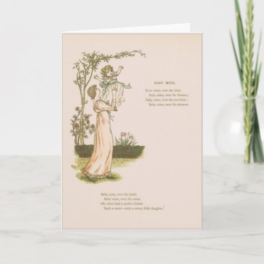  moeder en Baby dochter Wenskaart Kaart (Voorkant)