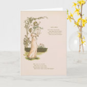  moeder en Baby dochter Wenskaart Kaart (Gele Bloem)