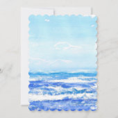 Moeder en Baby Dolfijn Oceaan Thema Baby shower Kaart (Achterkant)